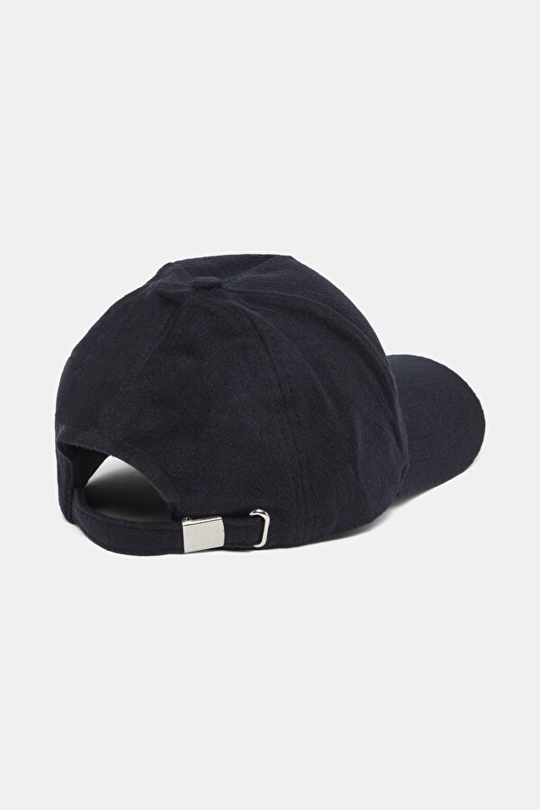 NAVY BLUE PLAIN FLANNEL HAT 2