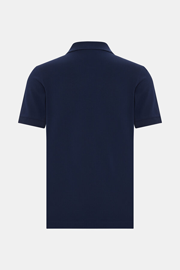 NAVY BLUE POLO NECK SHORT SLEEVE TSHIRT 2