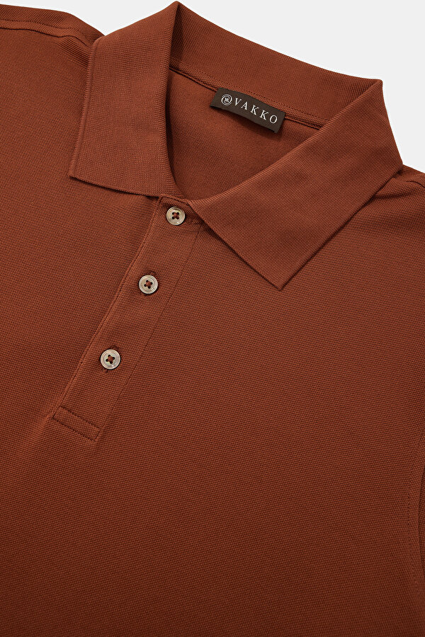 BRICK POLO NECK SHORT SLEEVE TSHIRT 7