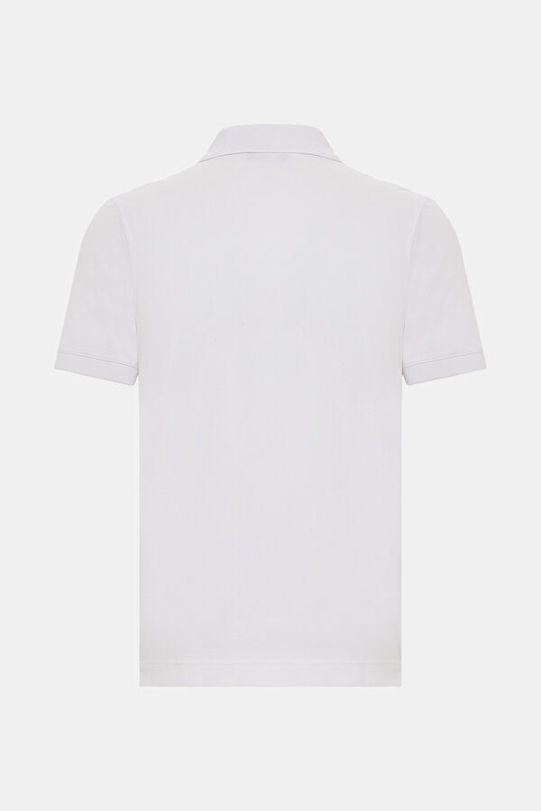 WHITE POLO NECK SHORT SLEEVE TSHIRT 2