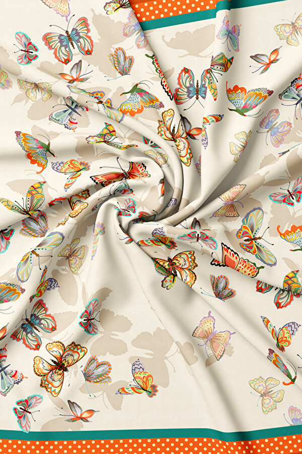 ORANGE ANIMAL FIGURED TWILL GAVROŞ 2