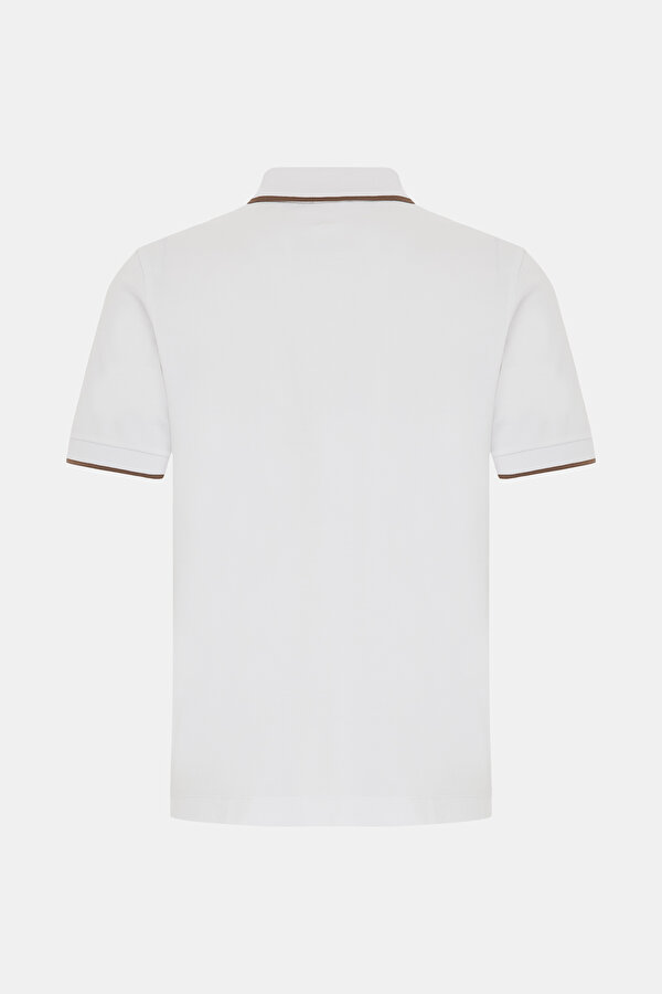WHITE POLO NECK SHORT SLEEVE TSHIRT 2