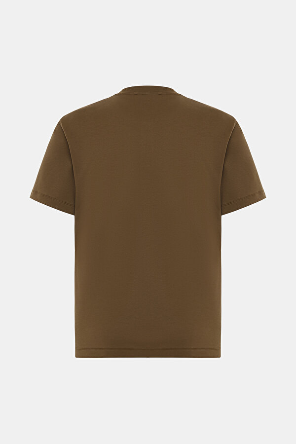 LIGHT BROWN POLO NECK SHORT SLEEVE TSHIRT 7