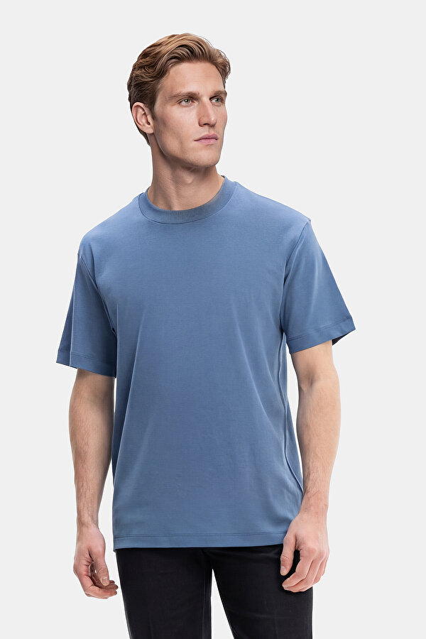 BİSİKLET YAKALI KISA KOL T-SHIRT