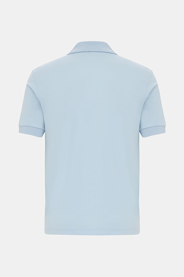 LIGHT BLUE POLO NECK SHORT SLEEVE TSHIRT 2