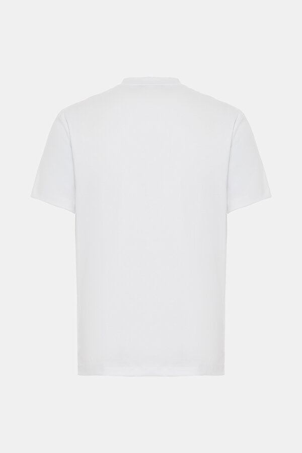 WHITE POLO NECK SHORT SLEEVE TSHIRT 7