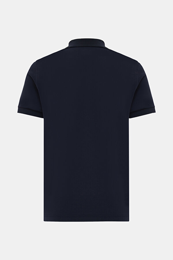 NAVY BLUE POLO NECK SHORT SLEEVE TSHIRT 2