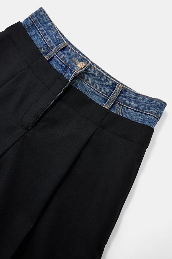 BLUE STRAIGHT CUT TROUSERS 6