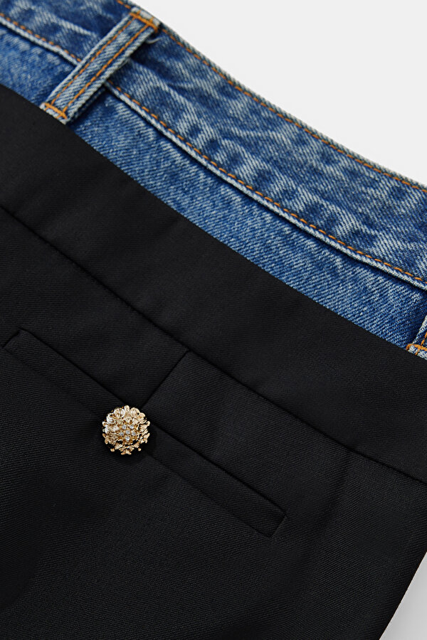 BLUE STRAIGHT CUT TROUSERS 7