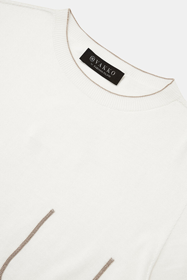 CREAM BASIC / ROUND NECKLINE 7