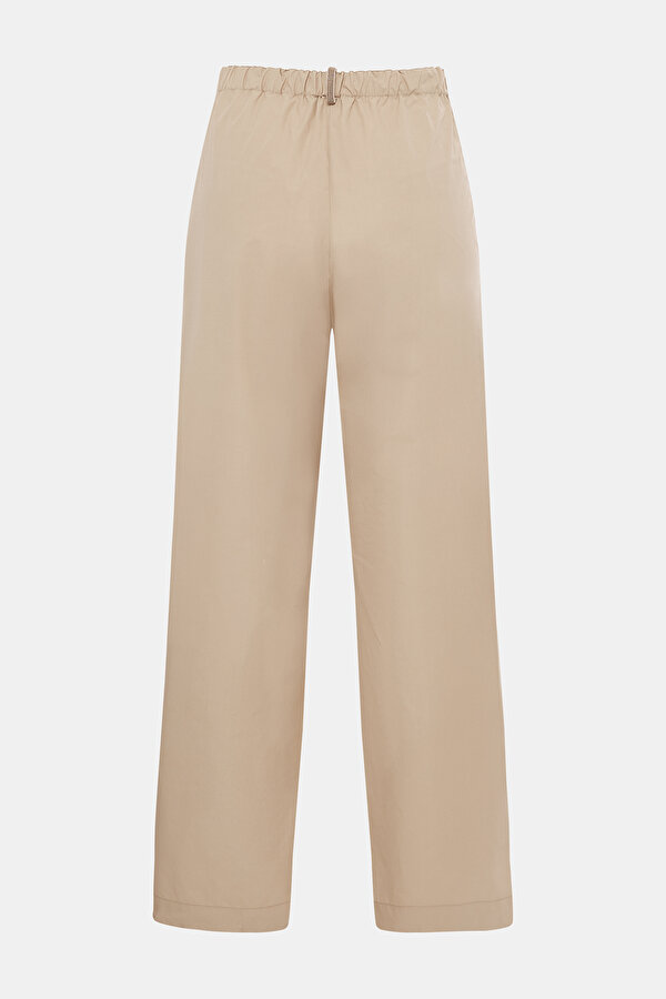 DARK BEIGE WIDE LEG TROUSERS 6
