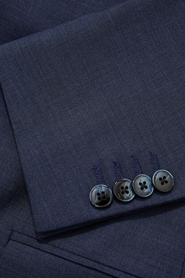 INDIGO SURPLICE NECKLINE (CROSS-OVER NECKLINE) WOOL/CASHMERE SUIT 11