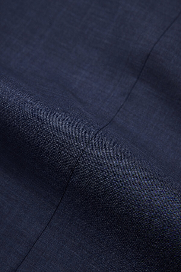 INDIGO SURPLICE NECKLINE (CROSS-OVER NECKLINE) WOOL/CASHMERE SUIT 12