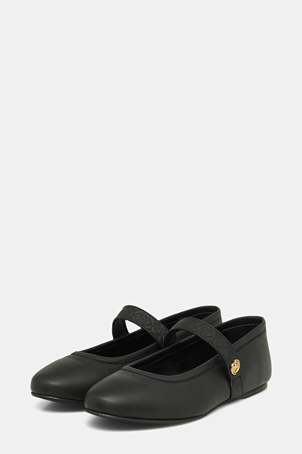 BLACK FLAT SHOES 2