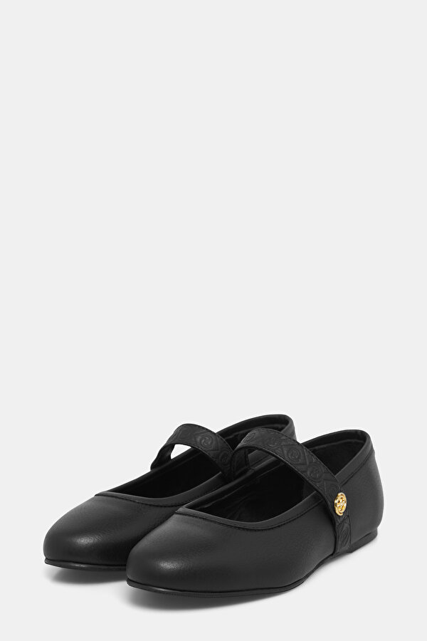 BLACK FLAT SHOES 2