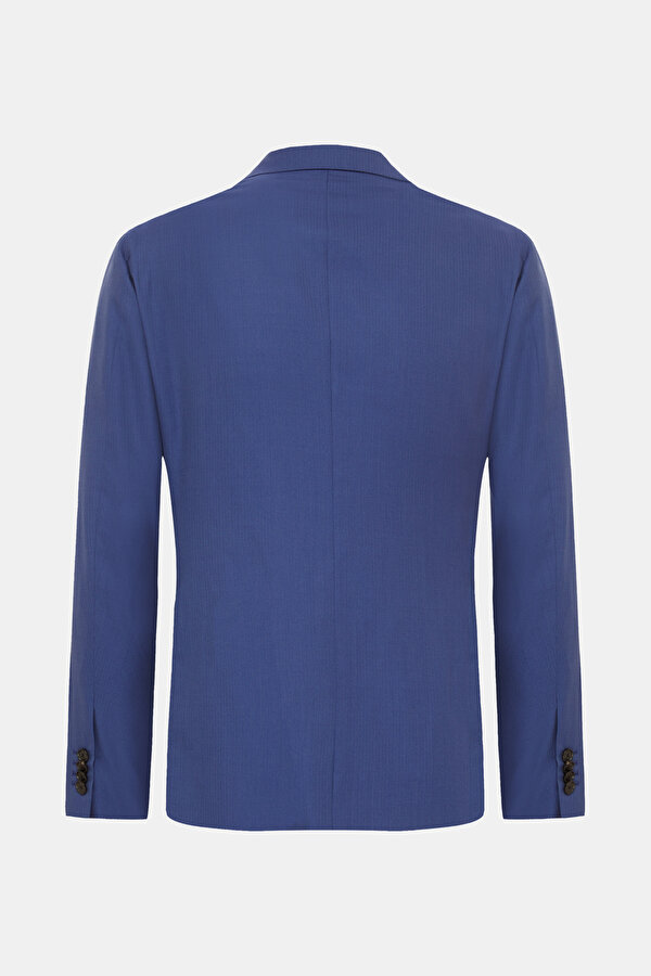 ROYAL BLUE SURPLICE NECKLINE (CROSS-OVER NECKLINE) JACKET 6