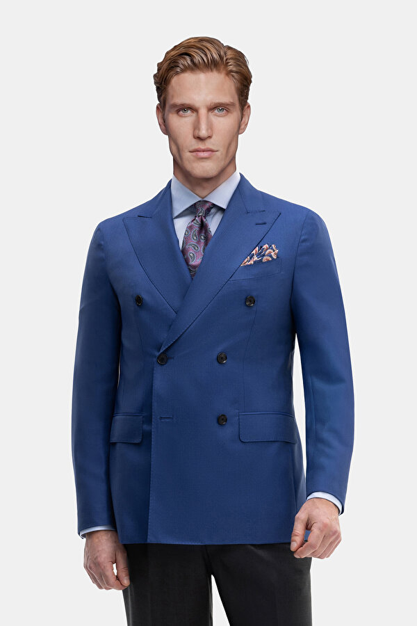 KRUVAZE ASTARLI YÜN İPEK CEKET
