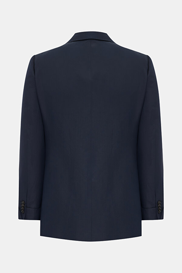 NAVY BLUE SHAWL COLLAR JACKET 2