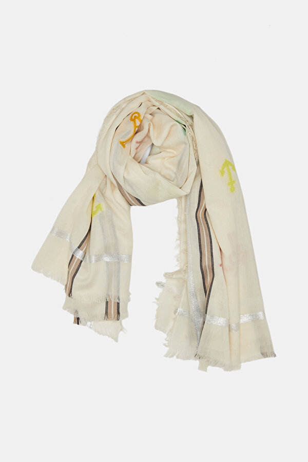 MULTICOLOR DESIGN FILLED SHAWL