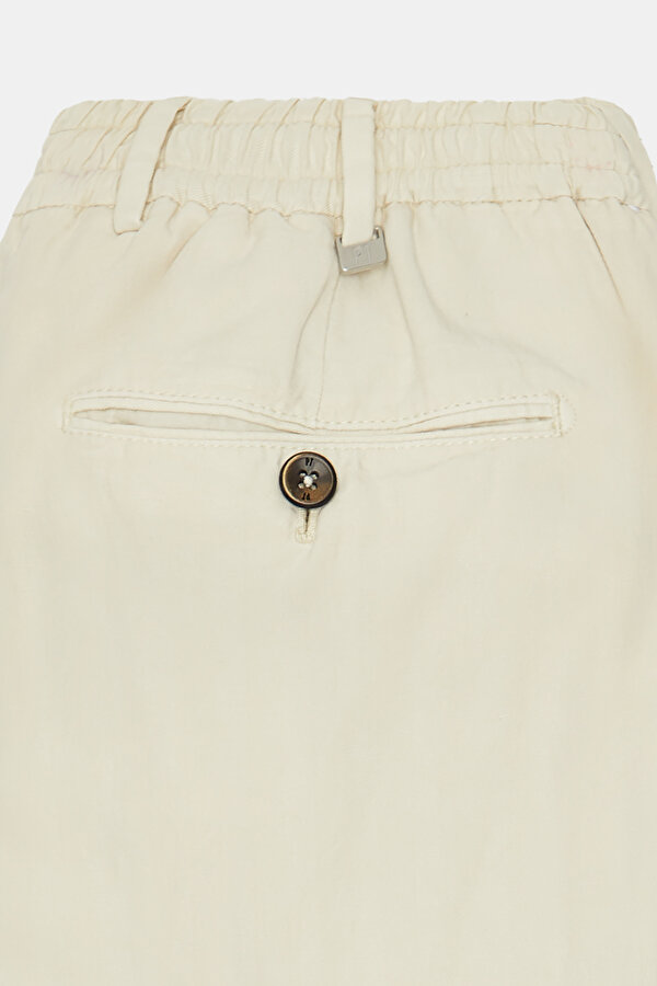 ECRU HERRINGBONE TROUSERS 7