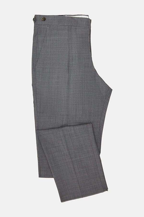 GRAY MELANGE SERGE TROUSERS 6
