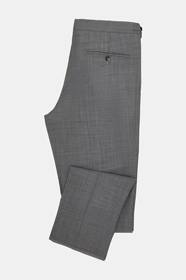 GRAY MELANGE SERGE TROUSERS 7