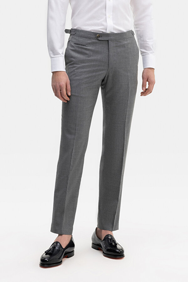GRAY MELANGE TROUSERS 2