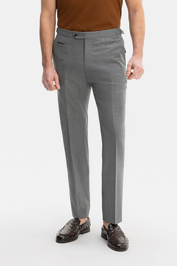 GRAY MELANGE TROUSERS 2