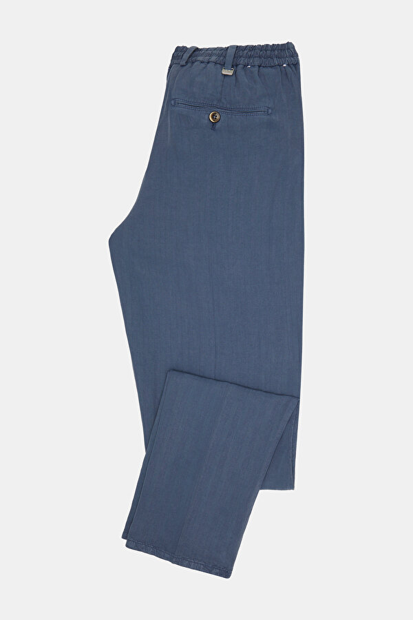 BLUE HERRINGBONE TROUSERS 7