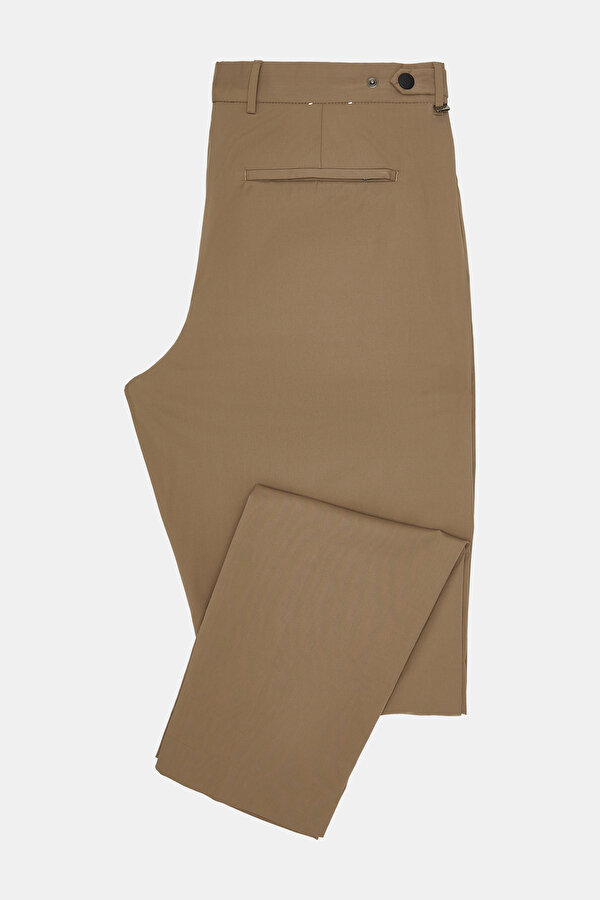 DARK BEIGE POPLIN TROUSERS 6