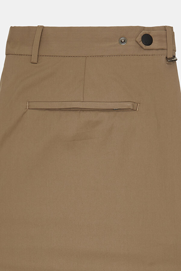 DARK BEIGE POPLIN TROUSERS 7
