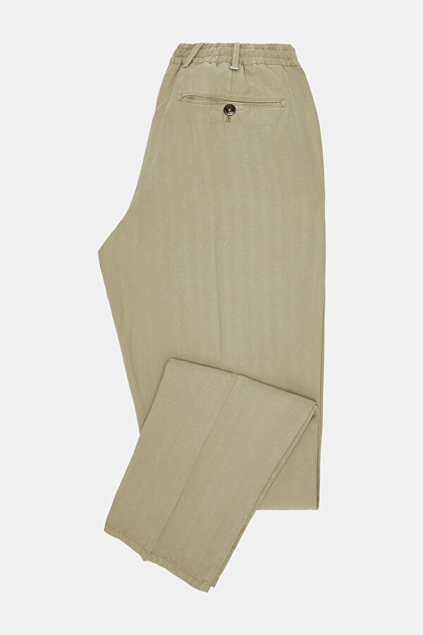 BEIGE HERRINGBONE TROUSERS 7