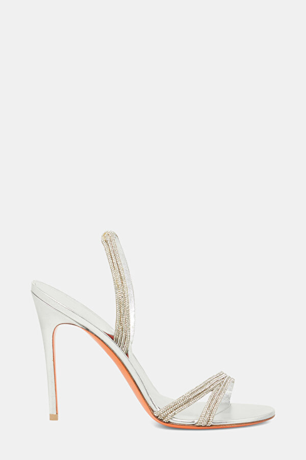 SILVER JEWELLED SHOE