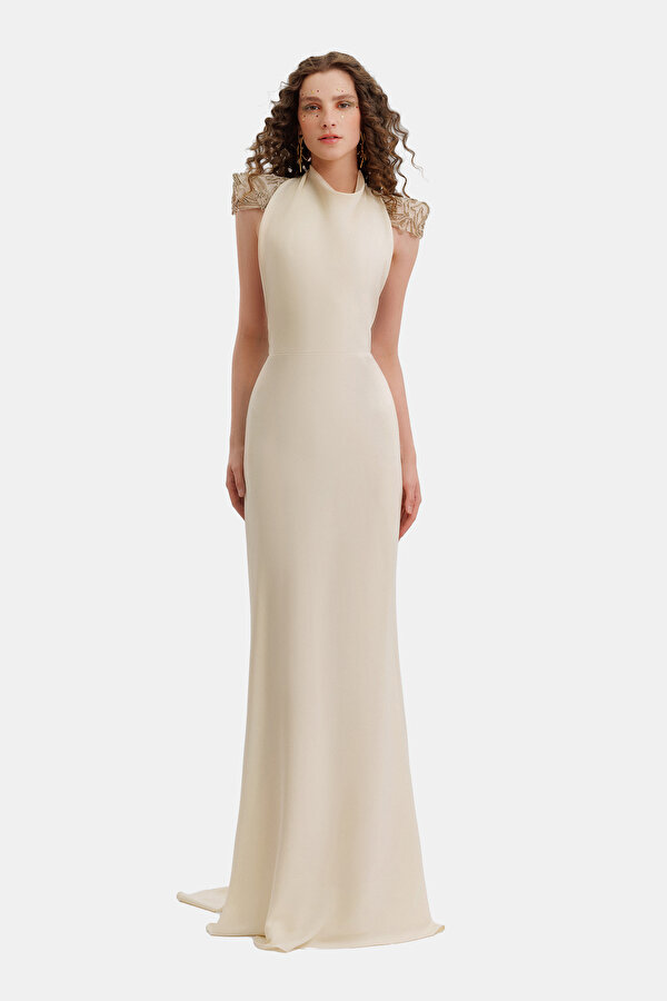 BEIGE DRESS