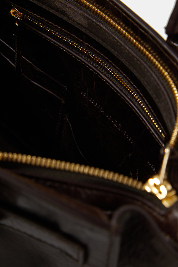 BROWN LEATHER BAG 7