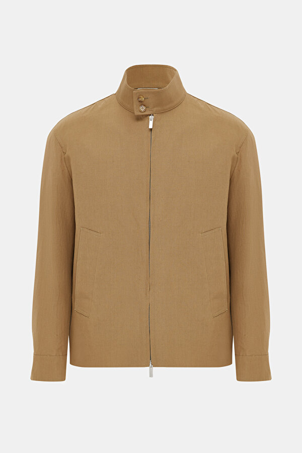 BEIGE LINEN COTTON COAT 6