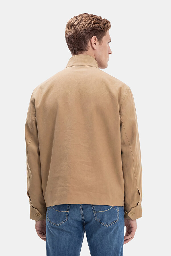 BEIGE LINEN COTTON COAT 2