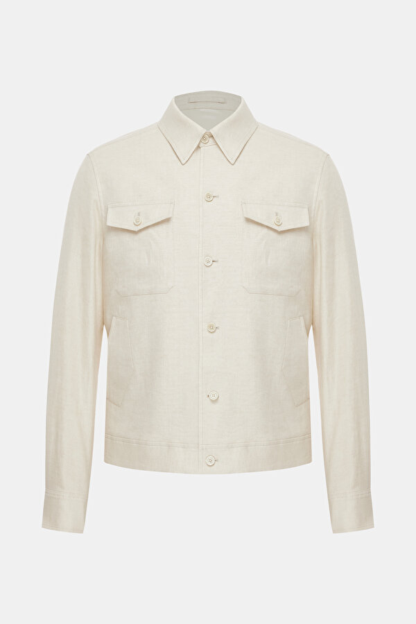 ECRU LINEN COAT 6