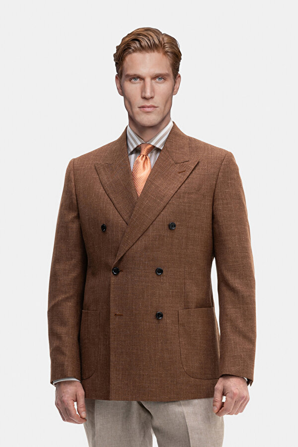 CINNAMON SURPLICE NECKLINE (CROSS-OVER NECKLINE) JACKET