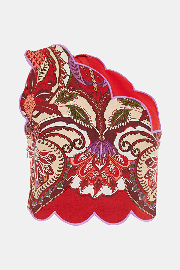 MULTİCOLOR DESİGN FİLLED ONE SHOULDER BLOUSE 2