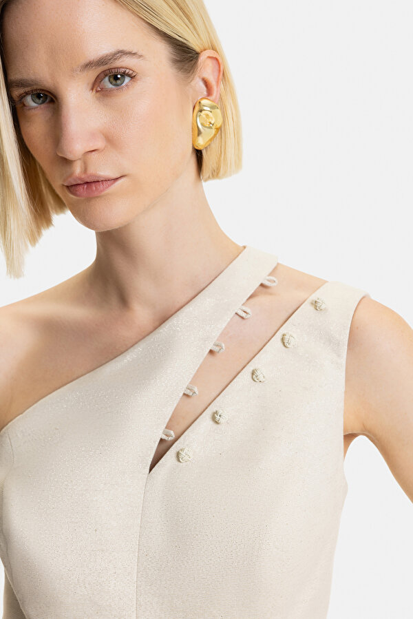 ECRU CLEAVAGE SLEEVELESS JUMPSUIT 6