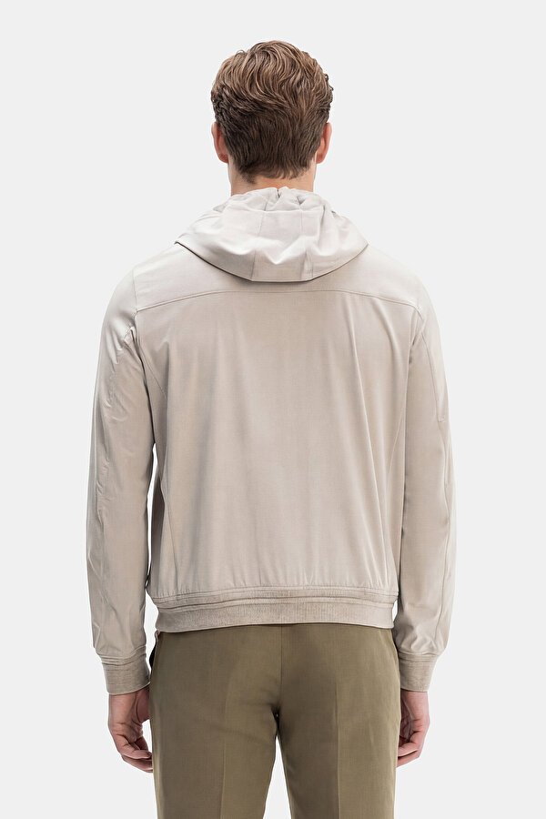 LIGHT BEIGE SILK COAT 2