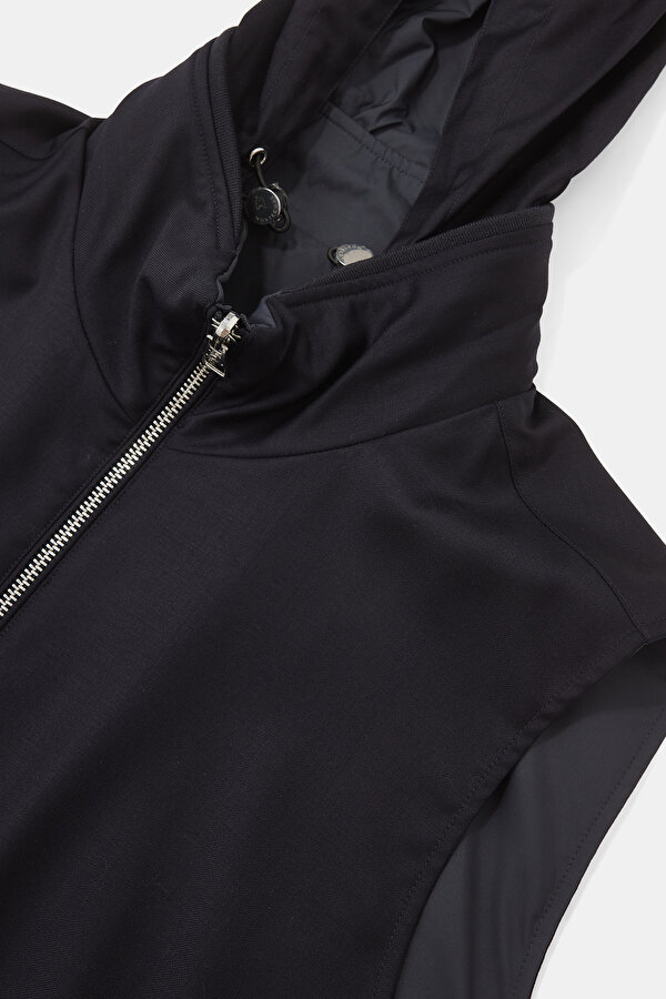 INDIGO HOODIE VEST 7