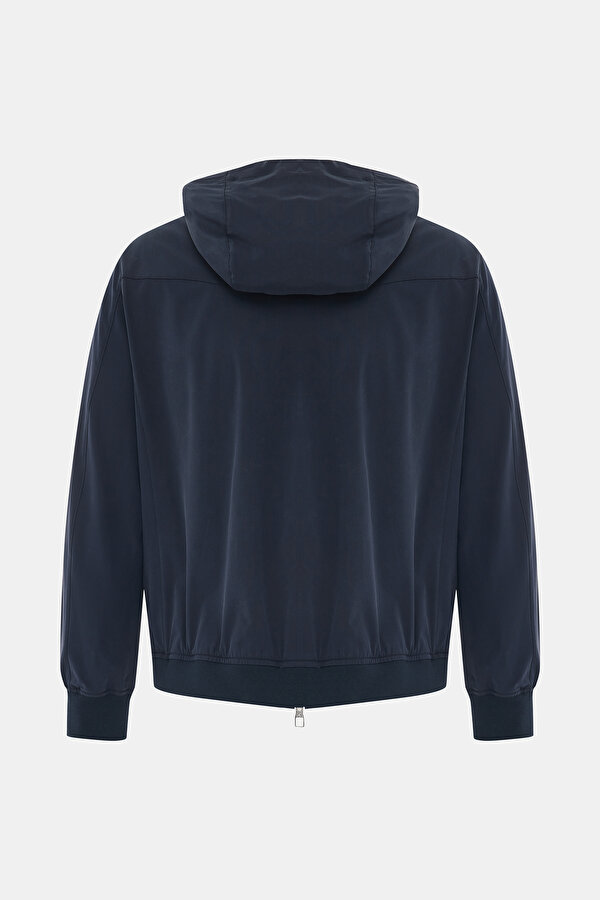NAVY BLUE SILK COAT 2