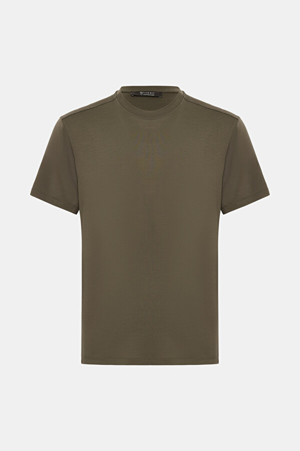 LIGHT KHAKI BICYCLE COLLAR SHORT SLEEVE TSHIRT 6