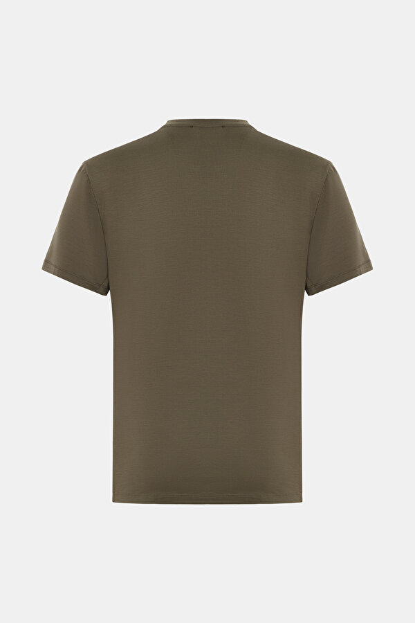 LIGHT KHAKI BICYCLE COLLAR SHORT SLEEVE TSHIRT 7