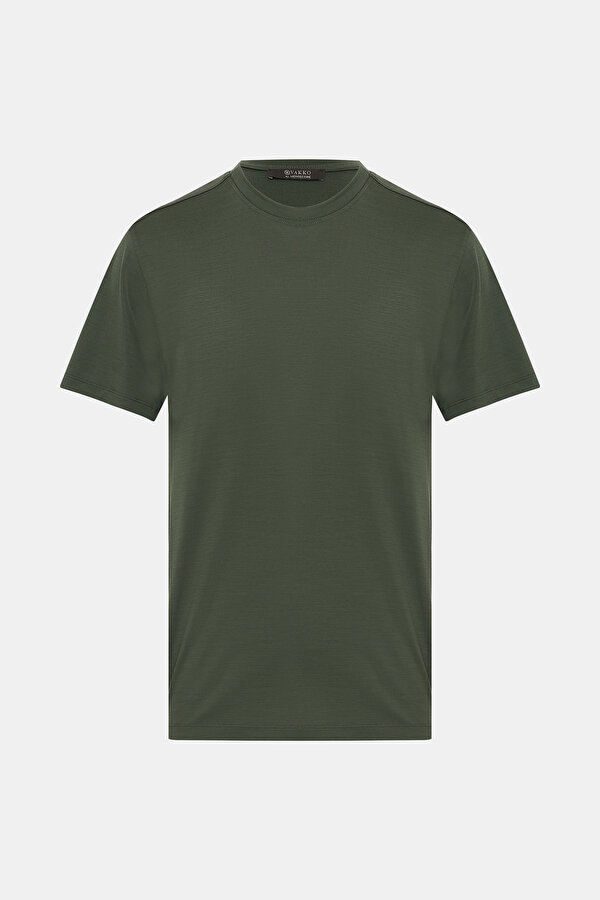 GREEN BICYCLE COLLAR SHORT SLEEVE TSHIRT