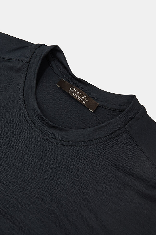 BİSİKLET YAKALI KISA KOL YÜN T-SHIRT 7