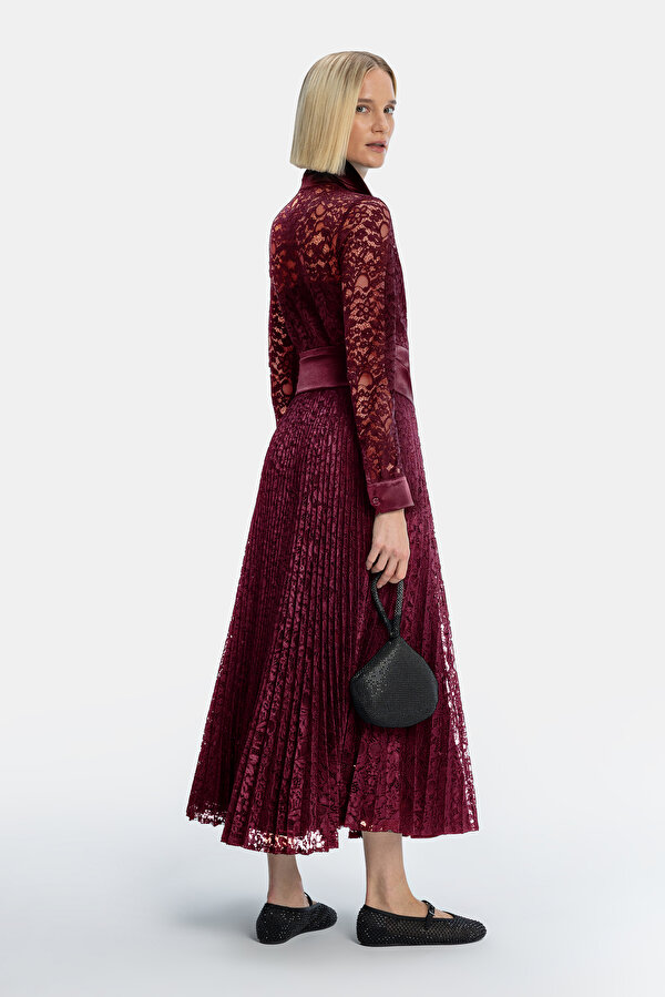 MAROON LONG SLEEVE DRESS 2