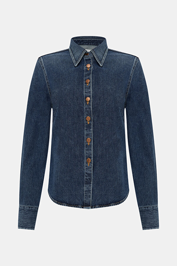 TALIA SHIRT IN EPISODE, KOYU MAVİ, L